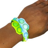 Pop It Bracelet Marble Aqua/Green