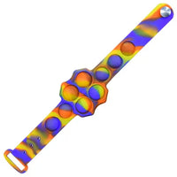 Pop It Bracelet Marble Rainbow